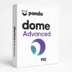 Produktförpackning för Panda Dome Advanced antivirusprogram. – Licenshuset